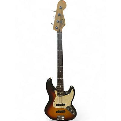 Used Fender Standard Jazz Bass 2 Tone Sunburst Electric Bass Guitar