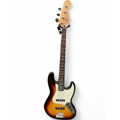Used Fender Standard Jazz Bass 3 Color Sunburst Electric Bass Guitar