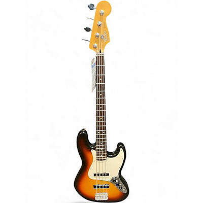 Used Fender Standard Jazz Bass 3 Color Sunburst Electric Bass Guitar