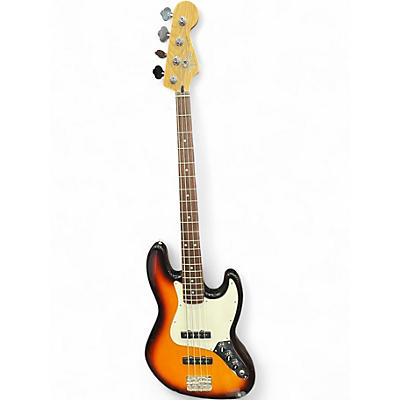 Used Fender Standard Jazz Bass 3 Color Sunburst Electric Bass Guitar