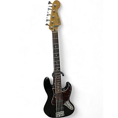 Used Fender Standard Jazz Bass 5-String Black Electric Bass Guitar