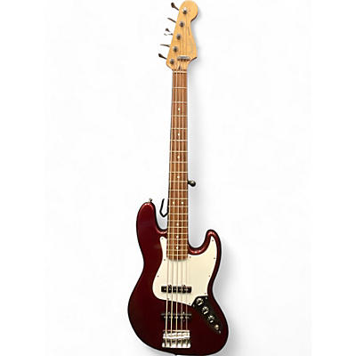 Fender Used Fender Standard Jazz Bass 5-String Wine Red Electric Bass Guitar