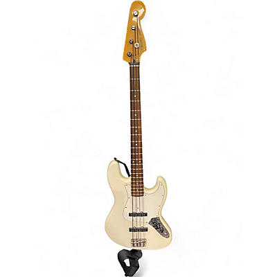 Used Fender Standard Jazz Bass Alpine White Electric Bass Guitar