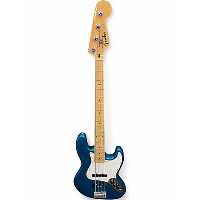 Used Fender Standard Jazz Bass Aqua Marine Metallic Electric Bass Guitar