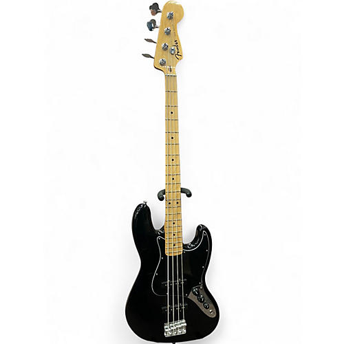 Used Fender Standard Jazz Bass Black Electric Bass Guitar Black