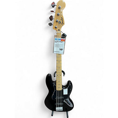 Used Fender Standard Jazz Bass Black Electric Bass Guitar Black