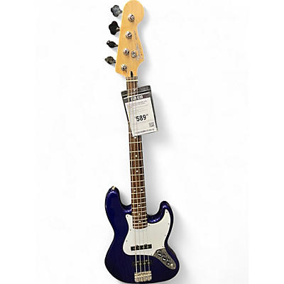 Used Fender Standard Jazz Bass Blue Electric Bass Guitar