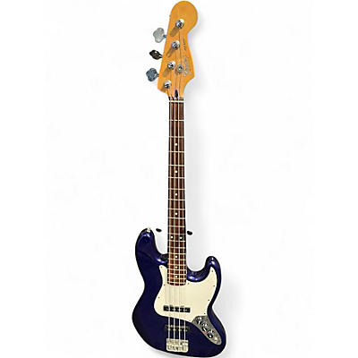 Used Fender Standard Jazz Bass Blue Electric Bass Guitar