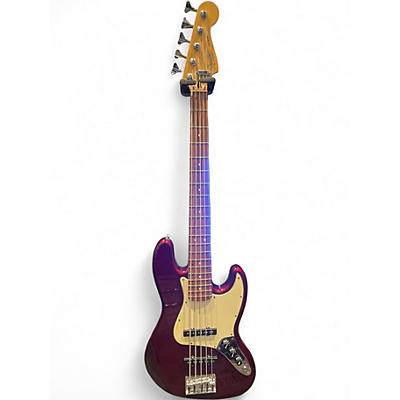 Used Fender Standard Jazz Bass Burgundy Electric Bass Guitar