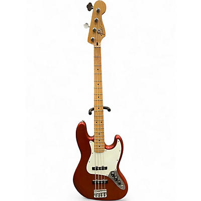 Used Fender Standard Jazz Bass Candy Apple Red Electric Bass Guitar