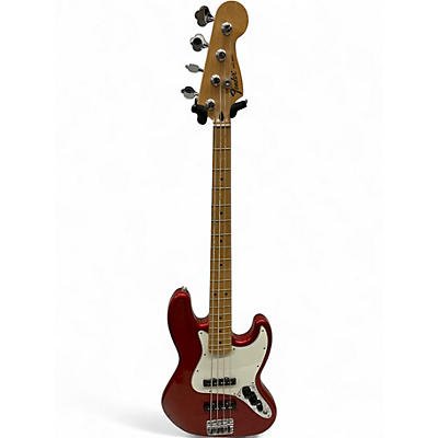 Used Fender Standard Jazz Bass Candy Apple Red Electric Bass Guitar