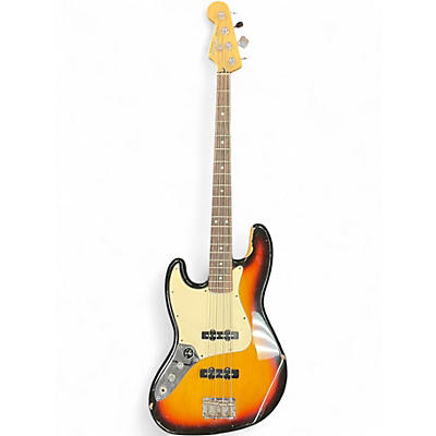 Used Fender Standard Jazz Bass Left Handed 2 Color Sunburst Electric Bass Guitar