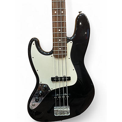 Used Fender Standard Jazz Bass Left Handed Black Electric Bass Guitar