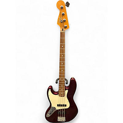 Used Fender Standard Jazz Bass Maroon Electric Bass Guitar