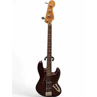 Used Fender Standard Jazz Bass Maroon Electric Bass Guitar