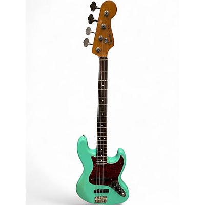 Used Fender Standard Jazz Bass Mint Green Electric Bass Guitar