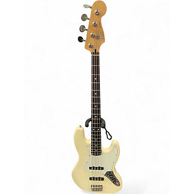 Used Fender Standard Jazz Bass Olympic White Electric Bass Guitar