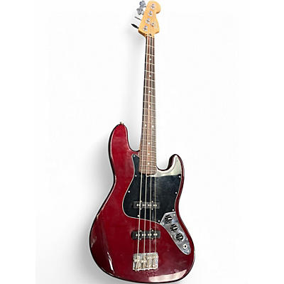 Used Fender Standard Jazz Bass Red Electric Bass Guitar