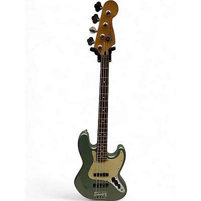 Used Fender Standard Jazz Bass Sage Green Metallic Electric Bass Guitar