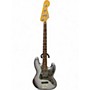 Used Fender Standard Jazz Bass Silver Electric Bass Guitar Silver