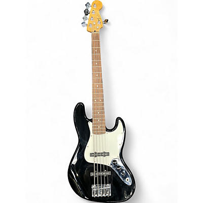 Used Fender Standard Jazz Bass V 5 String Black Electric Bass Guitar