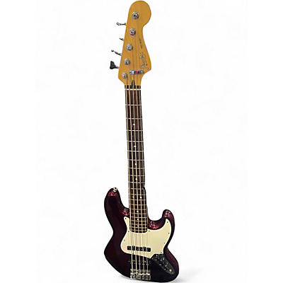 Used Fender Standard Jazz Bass V 5 String Midnight Wine Electric Bass Guitar