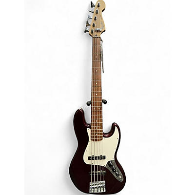 Used Fender Standard Jazz Bass V Red Electric Bass Guitar