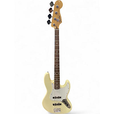 Used Fender Standard Jazz Bass WHITE Electric Bass Guitar