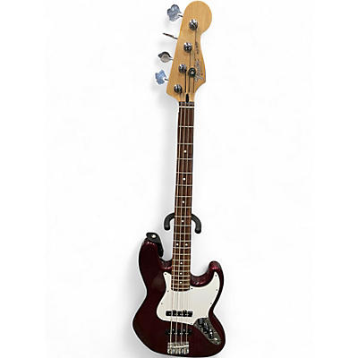 Used Fender Standard Jazz Bass Wine Red Electric Bass Guitar