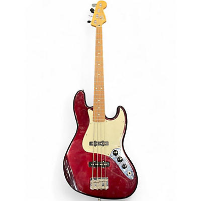 Used Fender Standard Jazz Bass Wine Red Electric Bass Guitar