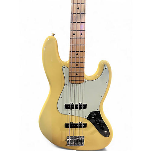 Used Fender Standard Jazz Bass Yellow Electric Bass Guitar Yellow