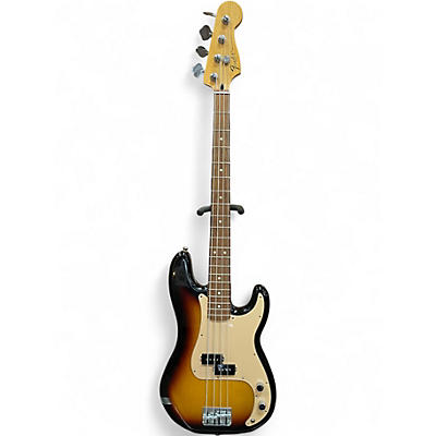 Used Fender Standard Precision Bass 2 Color Sunburst Electric Bass Guitar