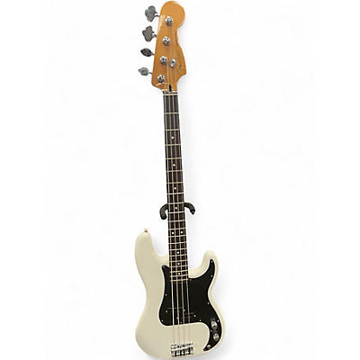 Used Fender Standard Precision Bass Alpine White Electric Bass Guitar