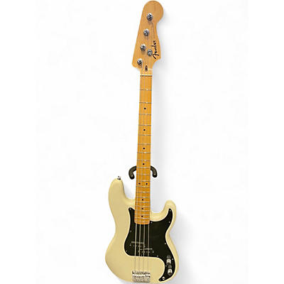 Used Fender Standard Precision Bass Antique White Electric Bass Guitar
