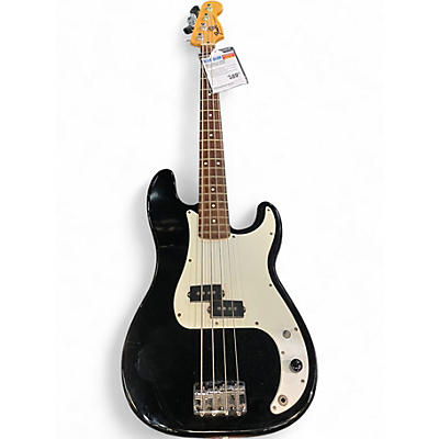 Used Fender Standard Precision Bass Black Electric Bass Guitar