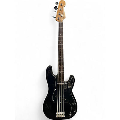 Used Fender Standard Precision Bass Black Electric Bass Guitar