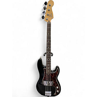 Used Fender Standard Precision Bass Black Electric Bass Guitar