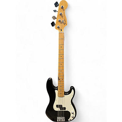 Fender Used Fender Standard Precision Bass Black and White Electric Bass Guitar