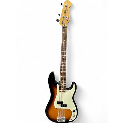Used Fender Standard Precision Bass Brown Sunburst Electric Bass Guitar