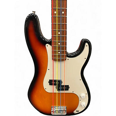 Used Fender Standard Precision Bass Brown Sunburst Electric Bass Guitar