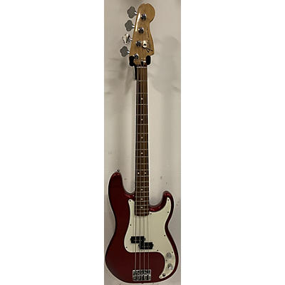 Fender Used Fender Standard Precision Bass Candy Apple Red Electric Bass Guitar