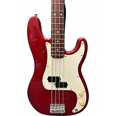 Used Fender Standard Precision Bass Candy Apple Red Electric Bass Guitar