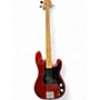 Used Fender Standard Precision Bass Candy Apple Red Electric Bass Guitar Candy Apple Red