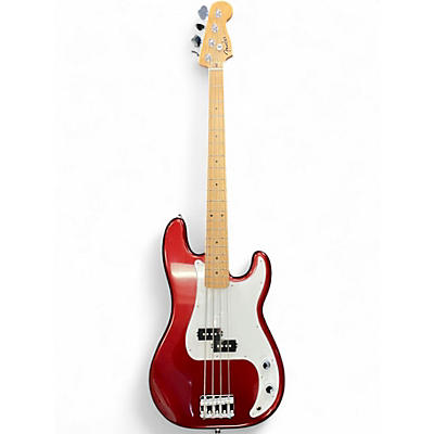 Used Fender Standard Precision Bass Candy Cola Electric Bass Guitar
