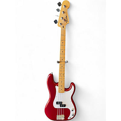 Used Fender Standard Precision Bass Candy Cola Electric Bass Guitar
