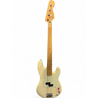 Used Fender Standard Precision Bass OFF WHITE Electric Bass Guitar