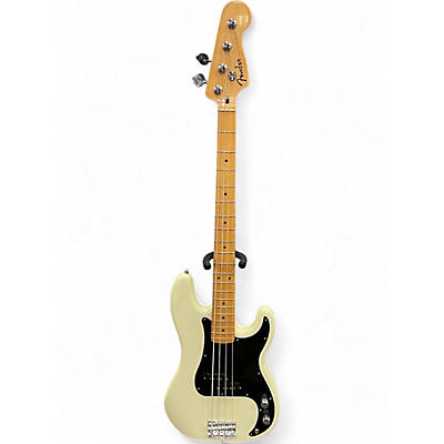 Used Fender Standard Precision Bass Olympic White Electric Bass Guitar