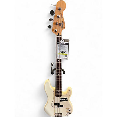 Used Fender Standard Precision Bass Olympic White Electric Bass Guitar