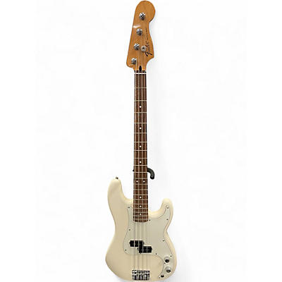 Used Fender Standard Precision Bass Olympic White Electric Bass Guitar