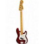 Used Fender Standard Precision Bass Red Electric Bass Guitar Red
